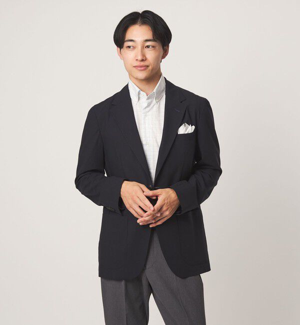 UNITED ARROWS green label relaxing「エブリット TC パナマ チェック スタンダード ボタンダウン ショートスリーブ シャツ -イージーアイロン・」|シャツ・ブラウス|