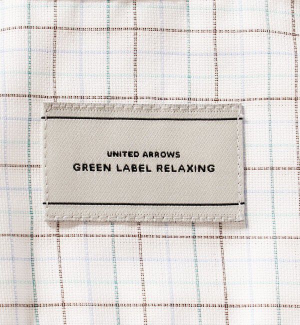 UNITED ARROWS green label relaxing「エブリット TC パナマ チェック スタンダード ボタンダウン ショートスリーブ シャツ -イージーアイロン・」|シャツ・ブラウス|