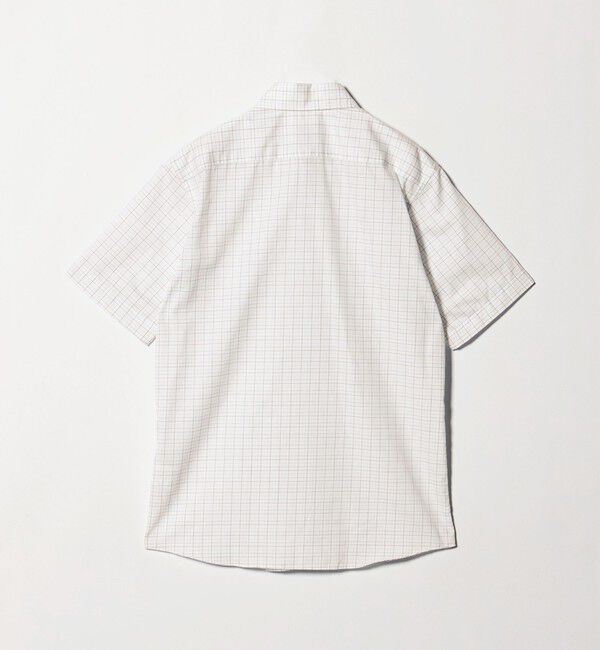 UNITED ARROWS green label relaxing「エブリット TC パナマ チェック スタンダード ボタンダウン ショートスリーブ シャツ -イージーアイロン・」|シャツ・ブラウス|