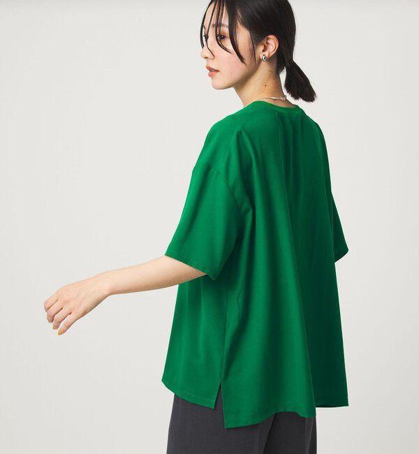 UNITED ARROWS green label relaxing「【WEB限定】＜at ease＞ジョーゼット カットソー 吸水速乾」|Tシャツ・カットソー|