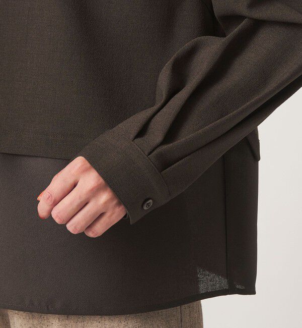 UNITED ARROWS green label relaxing「fleurie(フルリー) 襟 ドッキング ペプラム ブラウス」|シャツ・ブラウス|