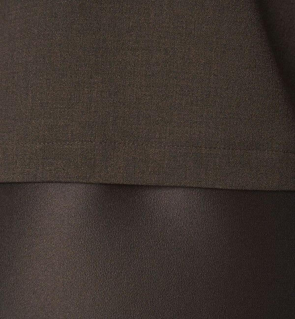 UNITED ARROWS green label relaxing「fleurie(フルリー) 襟 ドッキング ペプラム ブラウス」|シャツ・ブラウス|
