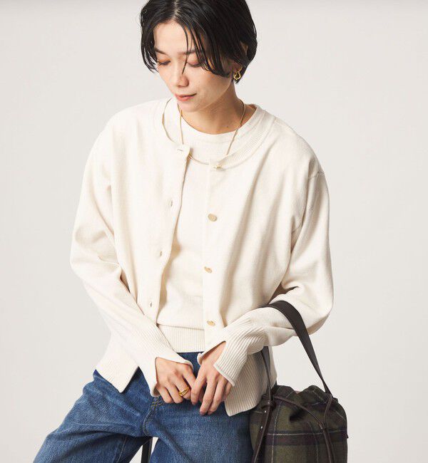 UNITED ARROWS green label relaxing「【結論シリーズ】ふれてモールニットカーデ」|カーディガン|