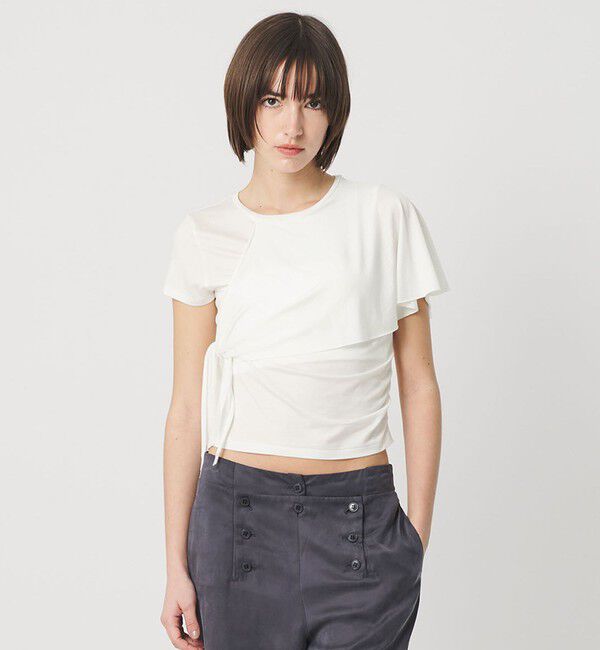 ATTISESSION「＜ATTISESSION＞レイヤード ラップ Tシャツ」|Tシャツ・カットソー|OFF WHITE