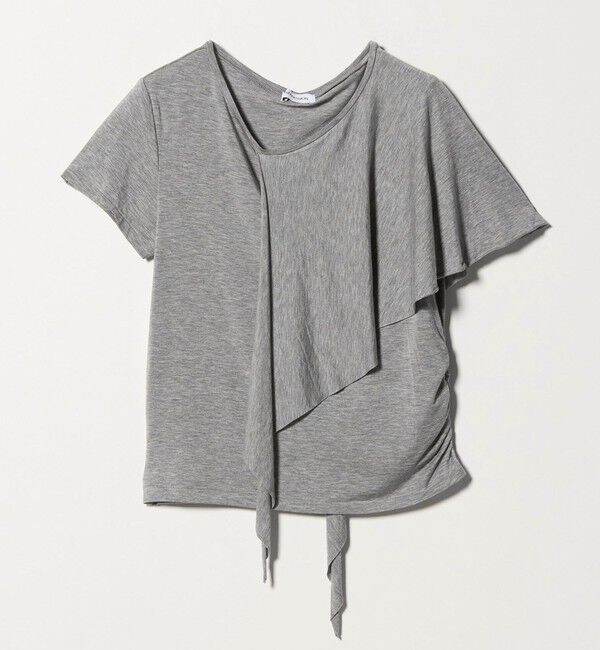 ATTISESSION「＜ATTISESSION＞レイヤード ラップ Tシャツ」|Tシャツ・カットソー|MD.GRAY