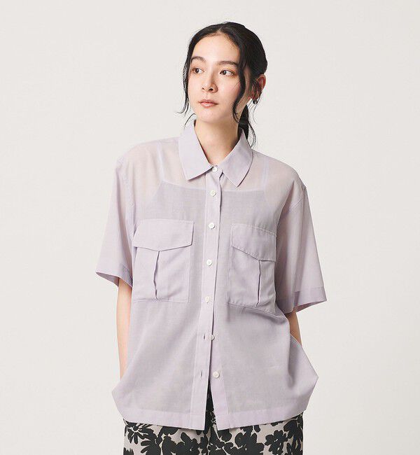 BEAUTY&YOUTH UNITED ARROWS「コットンツイル シアー サファリシャツ」|シャツ・ブラウス|