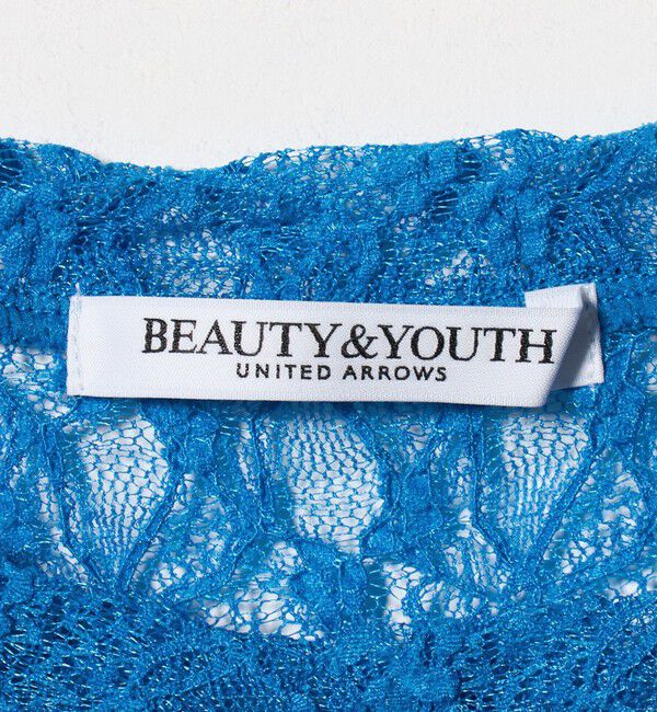 BEAUTY&YOUTH UNITED ARROWS「フラワーレース ショートスリーブ プルオーバー」|Tシャツ・カットソー|