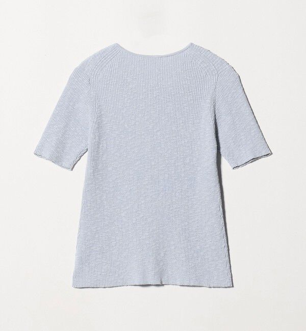 BEAUTY&YOUTH UNITED ARROWS「麻ブレンド スラブ フロントボタン ショートスリーブ カーディガン ウォッシャブル」|カーディガン|