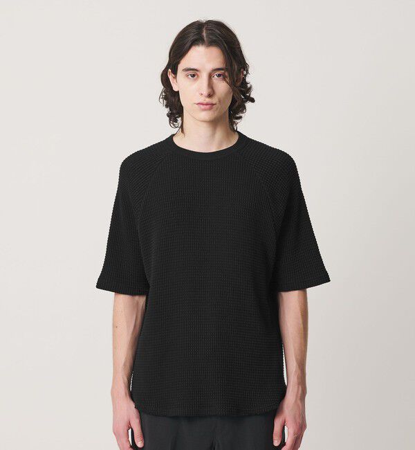 BEAUTY&YOUTH UNITED ARROWS「ビッグ ワッフル クルーネック ショートスリーブ Tシャツ」|Tシャツ・カットソー|