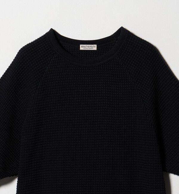 BEAUTY&YOUTH UNITED ARROWS「ビッグ ワッフル クルーネック ショートスリーブ Tシャツ」|Tシャツ・カットソー|