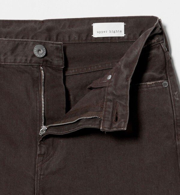 BEAUTY&YOUTH UNITED ARROWS「＜upper hights＞THE NIECE MID RISE デニムパンツ/ダークブラウン」|デニム|