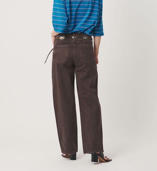 BEAUTY&YOUTH UNITED ARROWS「＜upper hights＞THE NIECE MID RISE デニムパンツ/ダークブラウン」|デニム|