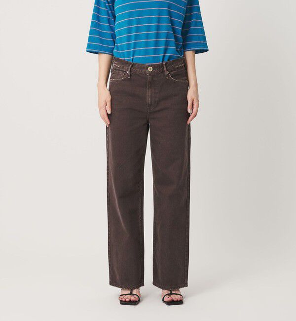 BEAUTY&YOUTH UNITED ARROWS「＜upper hights＞THE NIECE MID RISE デニムパンツ/ダークブラウン」|デニム|