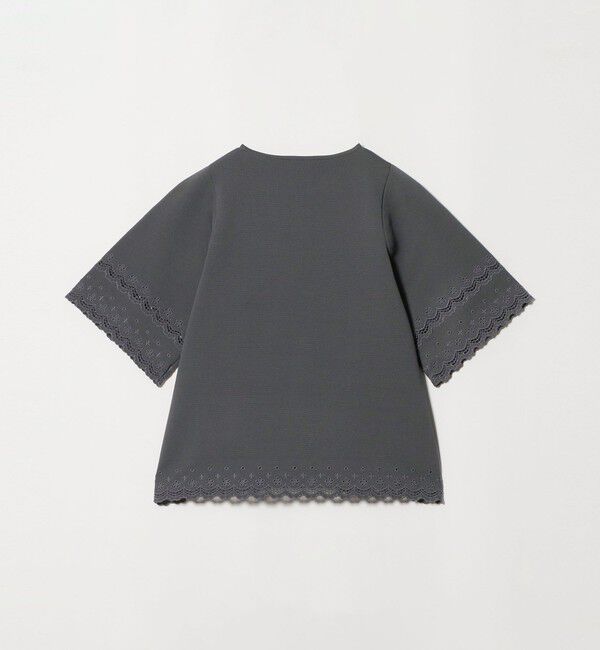 UNITED ARROWS「カットワーク スカラップ プルオーバー ニット ‐ウォッシャブル‐」|ニット・セーター|