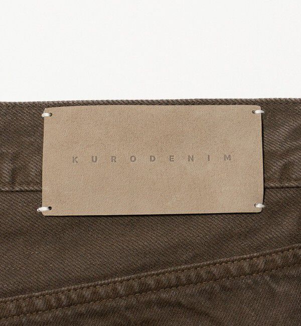 UNITED ARROWS「【別注】＜KURO＞MONTE/ブラウン セミフレア デニムパンツ」|デニム|