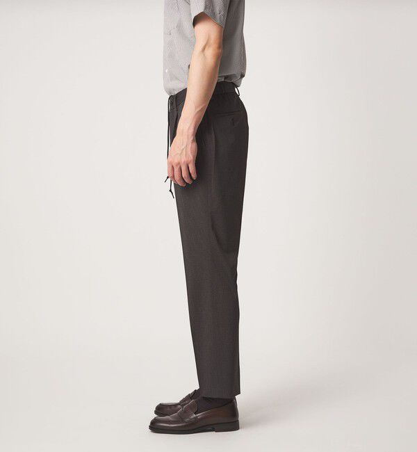 UNITED ARROWS green label relaxing「A+ air PE/PU トリコット プリント スタンダード 1プリーツ スラックス -ストレッチ・接触冷感・通気性-」|スラックス|