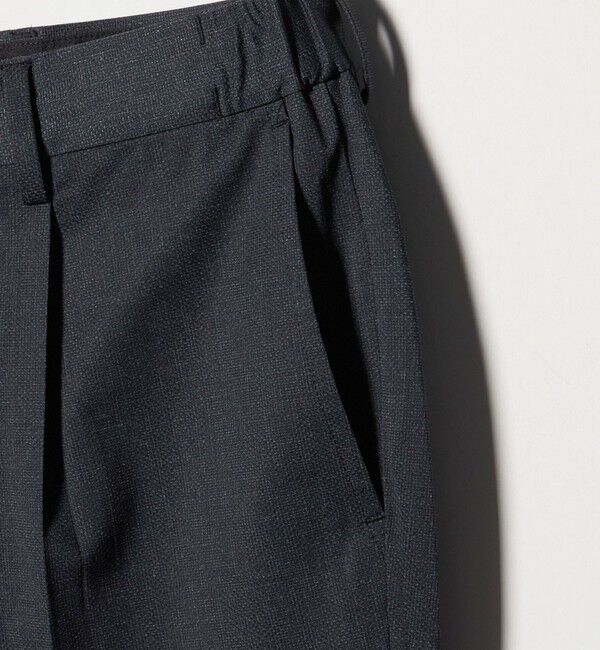 UNITED ARROWS green label relaxing「A+ air PE/PU トリコット プリント スタンダード 1プリーツ スラックス -ストレッチ・接触冷感・通気性-」|スラックス|