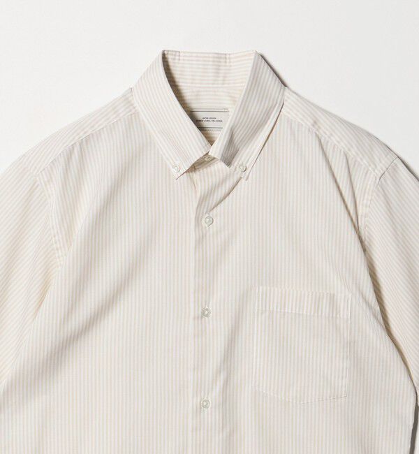 UNITED ARROWS green label relaxing「エブリット TC パナマ ストライプ スタンダード ボタンダウン ショートスリーブ シャツ -イージーアイロン」|シャツ・ブラウス|