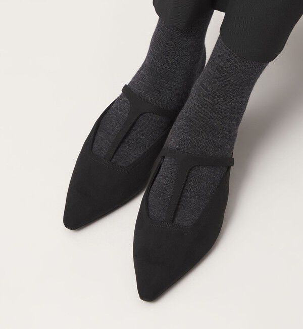 UNITED ARROWS green label relaxing「Tストラップ ミュール」|パンプス|