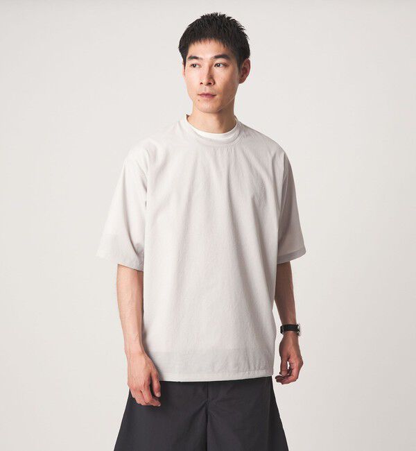 UNITED ARROWS green label relaxing「Dot Air ドローコード クルーネック 半袖 Tシャツ -ストレッチ-」|Tシャツ・カットソー|