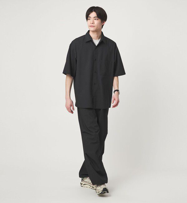 UNITED ARROWS green label relaxing「Dot Air ボックス レギュラーカラー 半袖 シャツ -ストレッチ-」|シャツ・ブラウス|