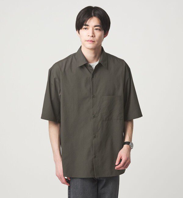 UNITED ARROWS green label relaxing「Dot Air ボックス レギュラーカラー 半袖 シャツ -ストレッチ-」|シャツ・ブラウス|