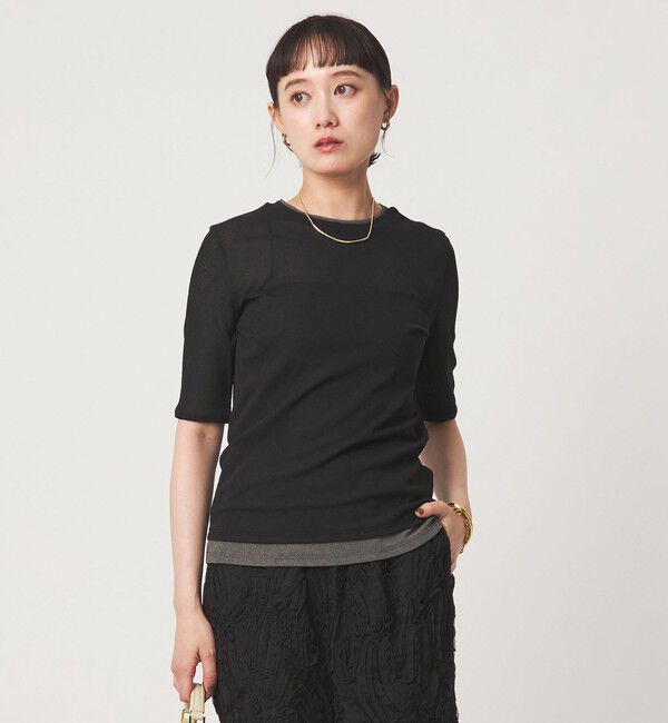 UNITED ARROWS green label relaxing「シアー メランジ Tシャツ」|Tシャツ・カットソー|
