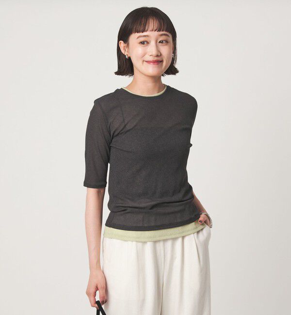UNITED ARROWS green label relaxing「シアー メランジ Tシャツ」|Tシャツ・カットソー|