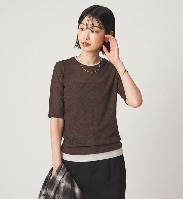 UNITED ARROWS green label relaxing「シアー メランジ Tシャツ」|Tシャツ・カットソー|MOCA