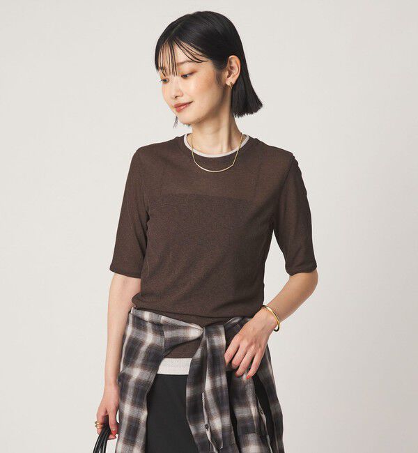 UNITED ARROWS green label relaxing「シアー メランジ Tシャツ」|Tシャツ・カットソー|
