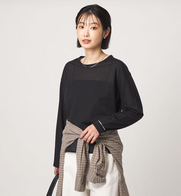 UNITED ARROWS green label relaxing「シアー ロングスリーブ プルオーバー カットソー」|Tシャツ・カットソー|