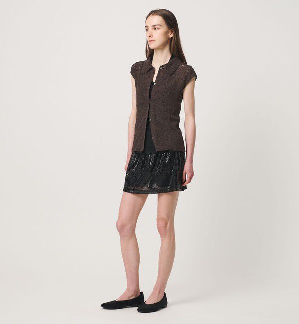 ATTISESSION「＜ATTISESSION＞E/C RSL レース フレンチスリーブ シャツ」|シャツ・ブラウス|