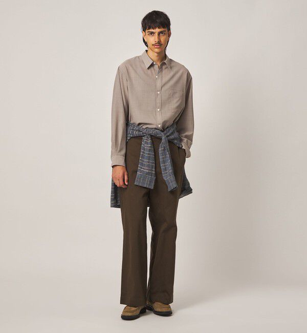 STEVEN ALAN「＜Steven Alan＞ サイロ ウール レギュラーカラー シャツ LOOSE」|シャツ・ブラウス|