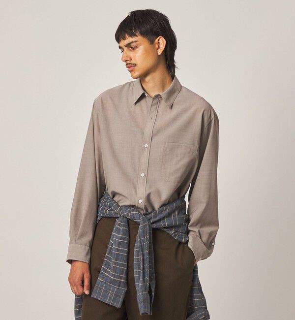 STEVEN ALAN「＜Steven Alan＞ サイロ ウール レギュラーカラー シャツ LOOSE」|シャツ・ブラウス|
