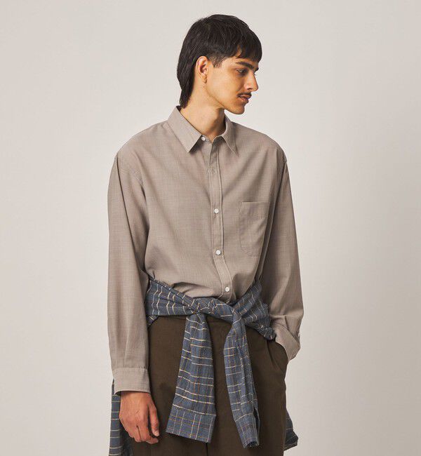 STEVEN ALAN「＜Steven Alan＞ サイロ ウール レギュラーカラー シャツ LOOSE」|シャツ・ブラウス|
