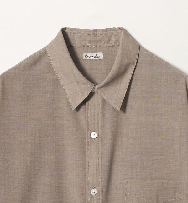 STEVEN ALAN「＜Steven Alan＞ サイロ ウール レギュラーカラー シャツ LOOSE」|シャツ・ブラウス|