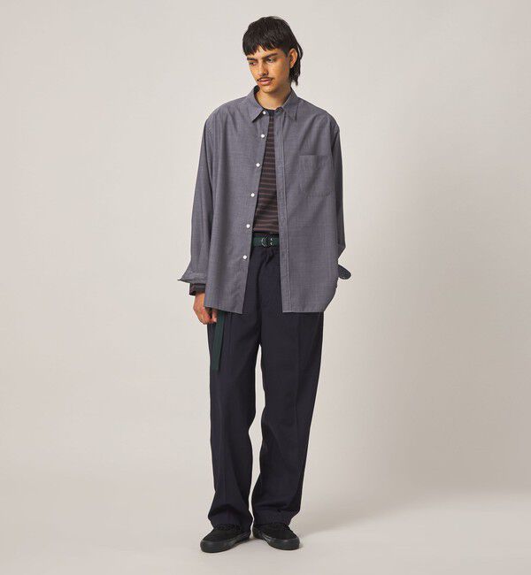 STEVEN ALAN「＜Steven Alan＞ サイロ ウール レギュラーカラー シャツ LOOSE」|シャツ・ブラウス|