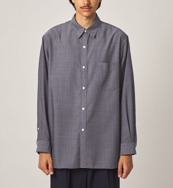 STEVEN ALAN「＜Steven Alan＞ サイロ ウール レギュラーカラー シャツ LOOSE」|シャツ・ブラウス|