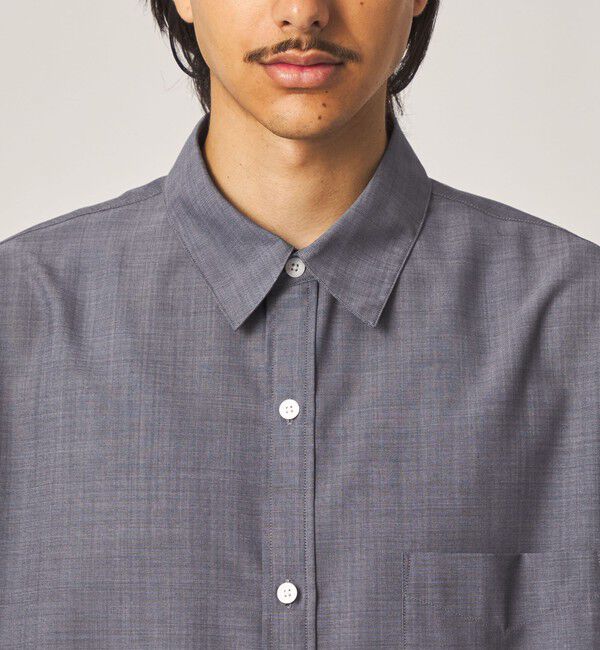 STEVEN ALAN「＜Steven Alan＞ サイロ ウール レギュラーカラー シャツ LOOSE」|シャツ・ブラウス|