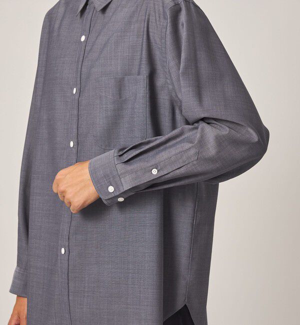 STEVEN ALAN「＜Steven Alan＞ サイロ ウール レギュラーカラー シャツ LOOSE」|シャツ・ブラウス|