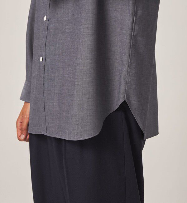 STEVEN ALAN「＜Steven Alan＞ サイロ ウール レギュラーカラー シャツ LOOSE」|シャツ・ブラウス|