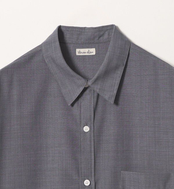 STEVEN ALAN「＜Steven Alan＞ サイロ ウール レギュラーカラー シャツ LOOSE」|シャツ・ブラウス|
