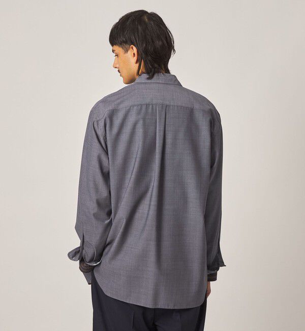STEVEN ALAN「＜Steven Alan＞ サイロ ウール レギュラーカラー シャツ LOOSE」|シャツ・ブラウス|