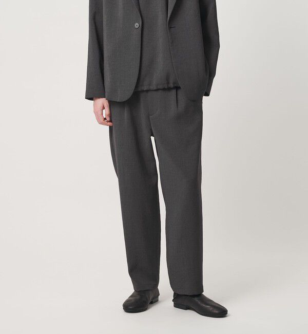 BEAUTY&YOUTH UNITED ARROWS「DUAL PACK 3.0 1プリーツ イージー パンツ NO.8 ヨコストレッチ UVカット ウォッシャブル セットアップ対応」|チノ|