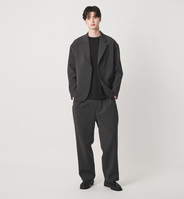 BEAUTY&YOUTH UNITED ARROWS「DUAL PACK 3.0 1プリーツ イージー パンツ NO.8 ヨコストレッチ UVカット ウォッシャブル セットアップ対応」|チノ|