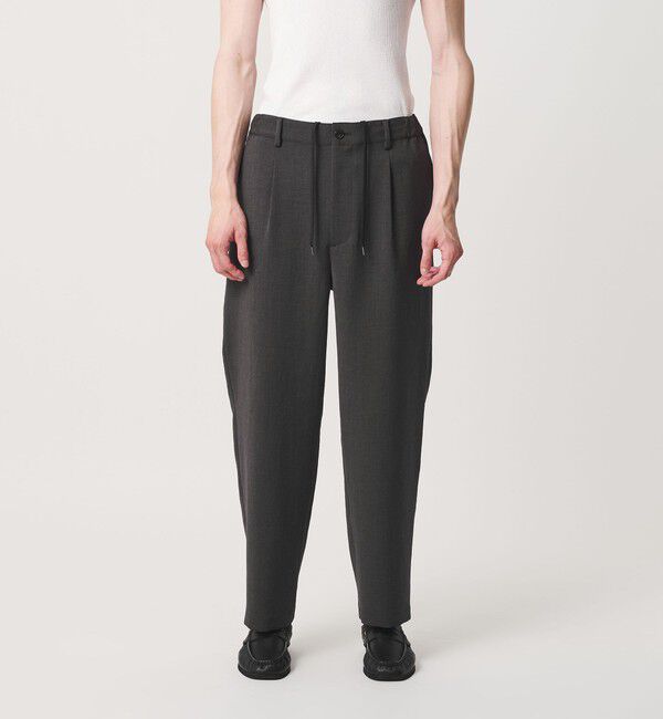 BEAUTY&YOUTH UNITED ARROWS「DUAL PACK 3.0 1プリーツ イージー パンツ NO.8 ヨコストレッチ UVカット ウォッシャブル セットアップ対応」|チノ|