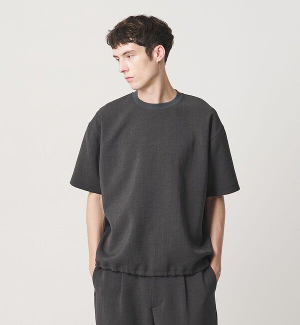 BEAUTY&YOUTH UNITED ARROWS「DUAL PACK 3.0 アジャスト クルーネック Tシャツ ヨコストレッチ UVカット ウォッシャブル セットアップ対」|Tシャツ・カットソー|DK.GRAY