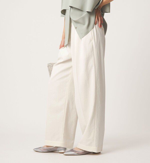 UNITED ARROWS green label relaxing「［size SHORT/TALLあり］2タック ワイド パンツ ホワイト」|その他|