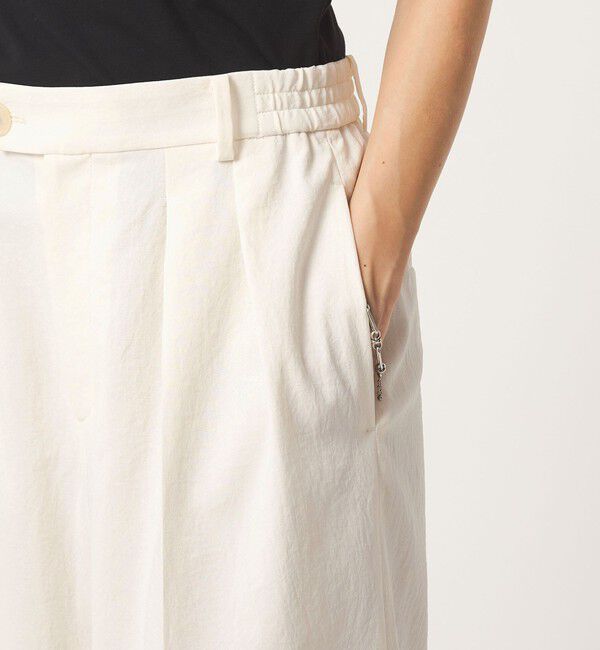 UNITED ARROWS green label relaxing「［size SHORT/TALLあり］2タック ワイド パンツ ホワイト」|その他|