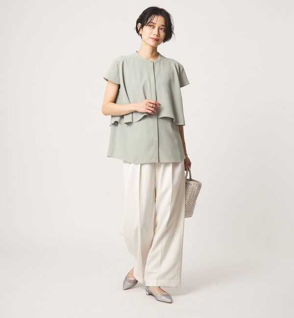 UNITED ARROWS green label relaxing「［size SHORT/TALLあり］2タック ワイド パンツ ホワイト」|その他|